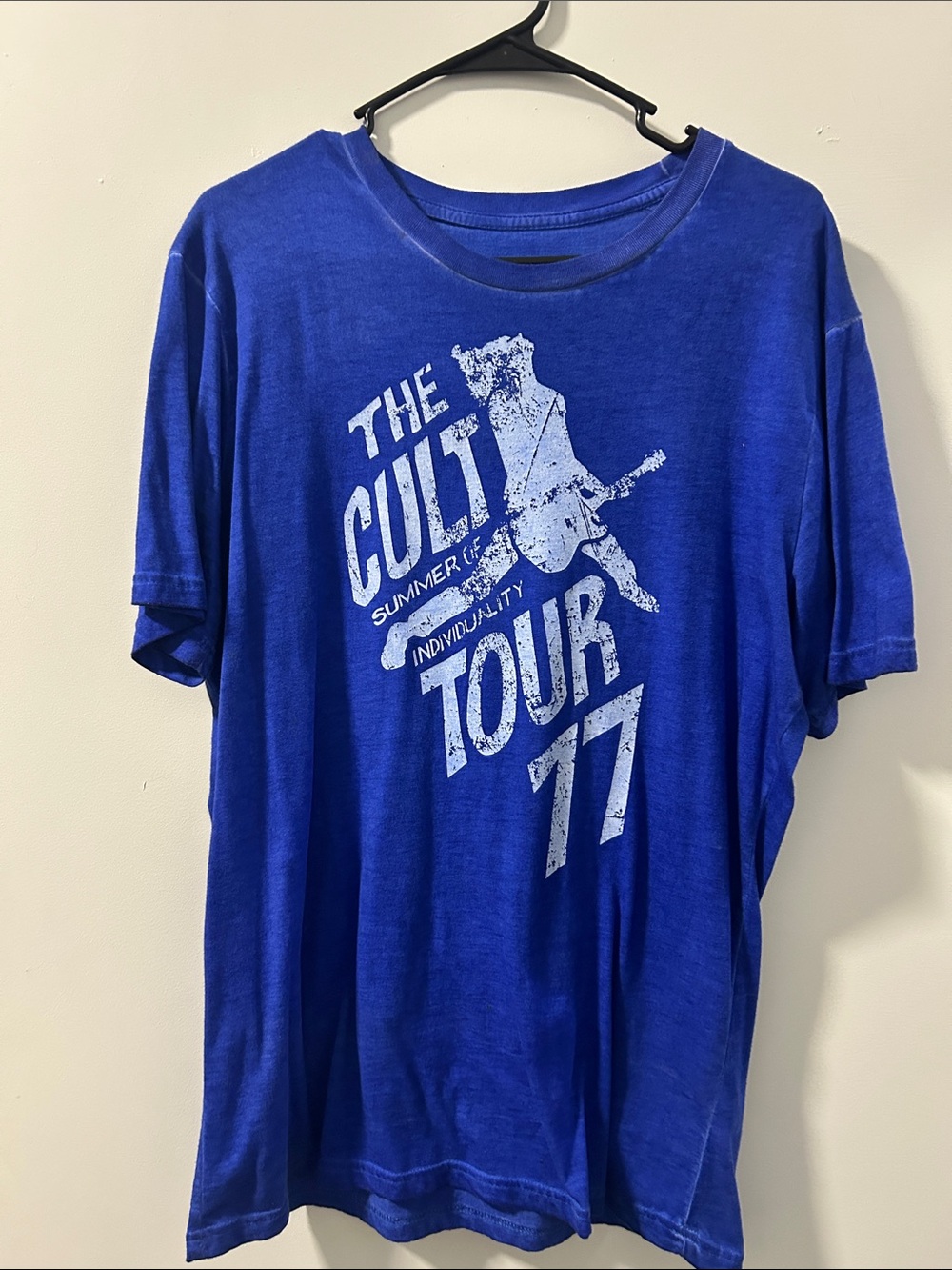 Cult of Individuality Royal Blue 'The Cult Tour 77' Graphic Tee